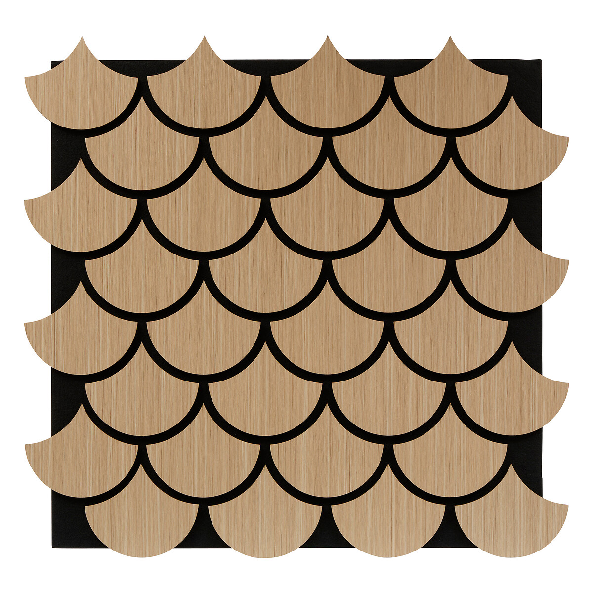 Painel decorativo CLINT natural em mdf 64x66cm