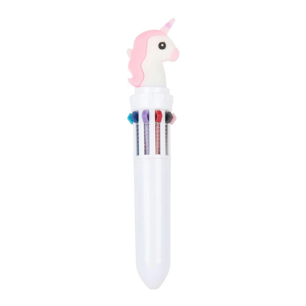 - Stylo multi-couleurs licorne blanc