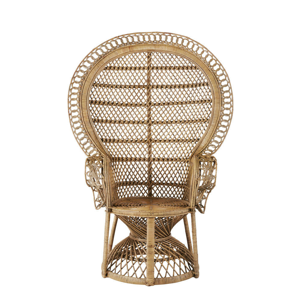 Emmanuelle - Fauteuil vintage en rotin