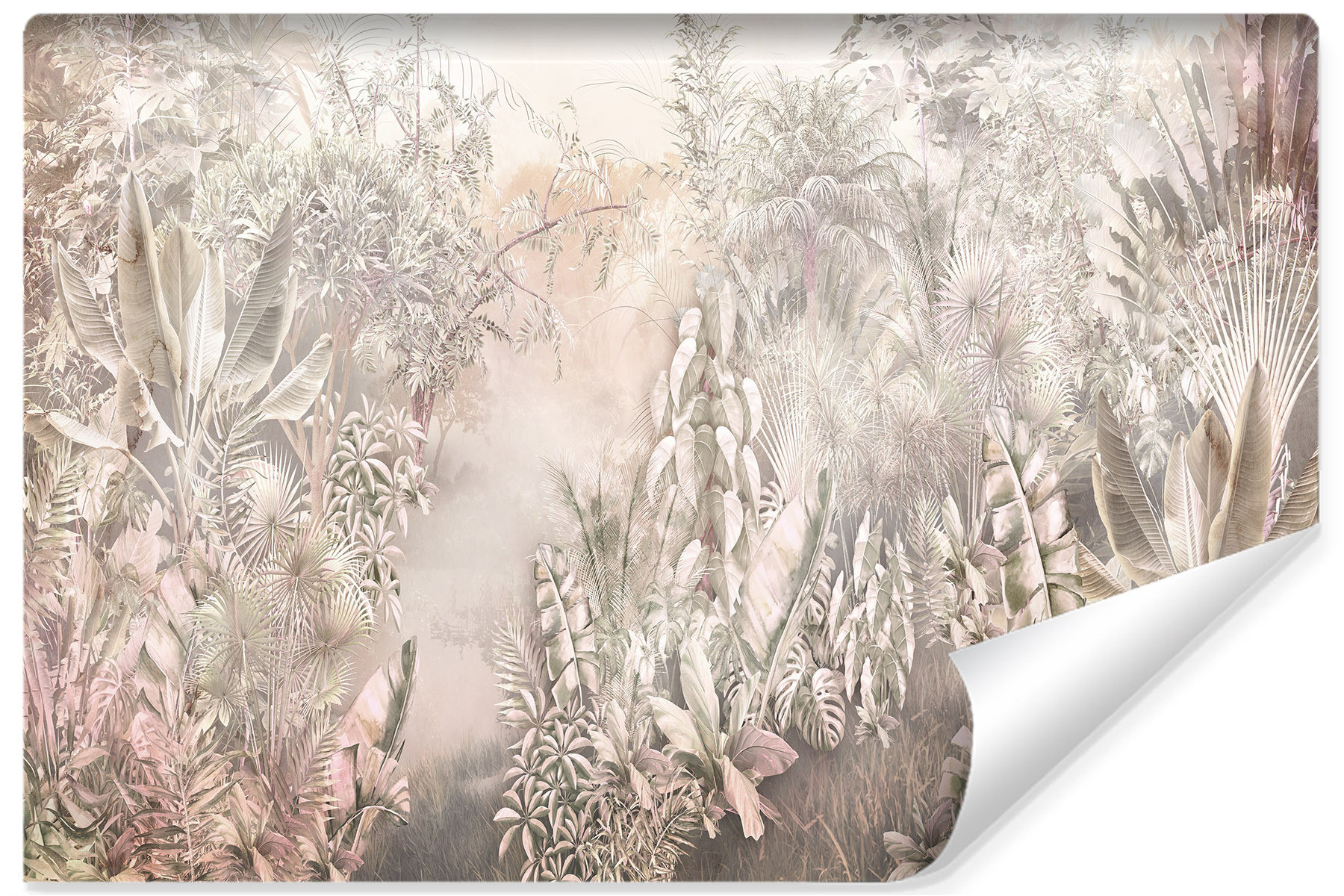 Fototapeta Ścienna LIŚCIE Kwiaty Vintage 90x60cm