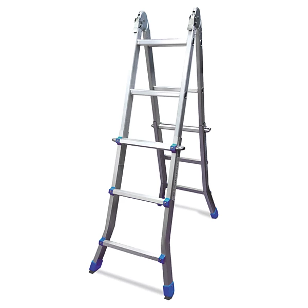 échelle Mini Géante 4x3 Marches - Pliable, Multi-Position - Aluminium Pro, Robuste &Sécurisée - Certification 150 kg, EN131