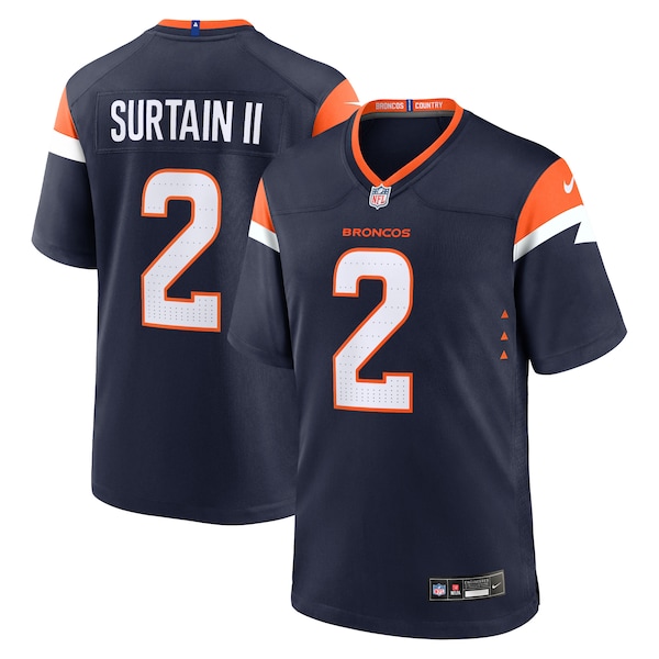 Patrick Surtain II Denver Broncos Nike Alternate Game Jersey - Navy/Orange/White