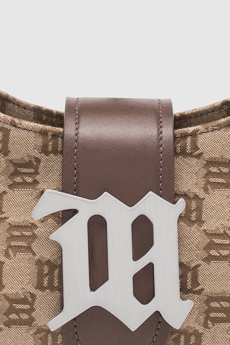 Jacquard Monogram Shoulder Bag Small