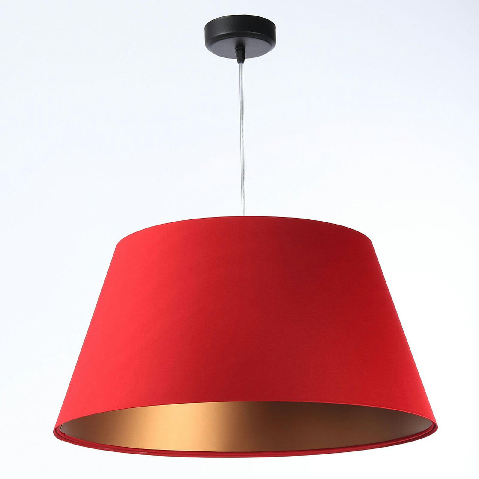 BIG BELL - Suspension Tissu Rouge 50x50x27 cm