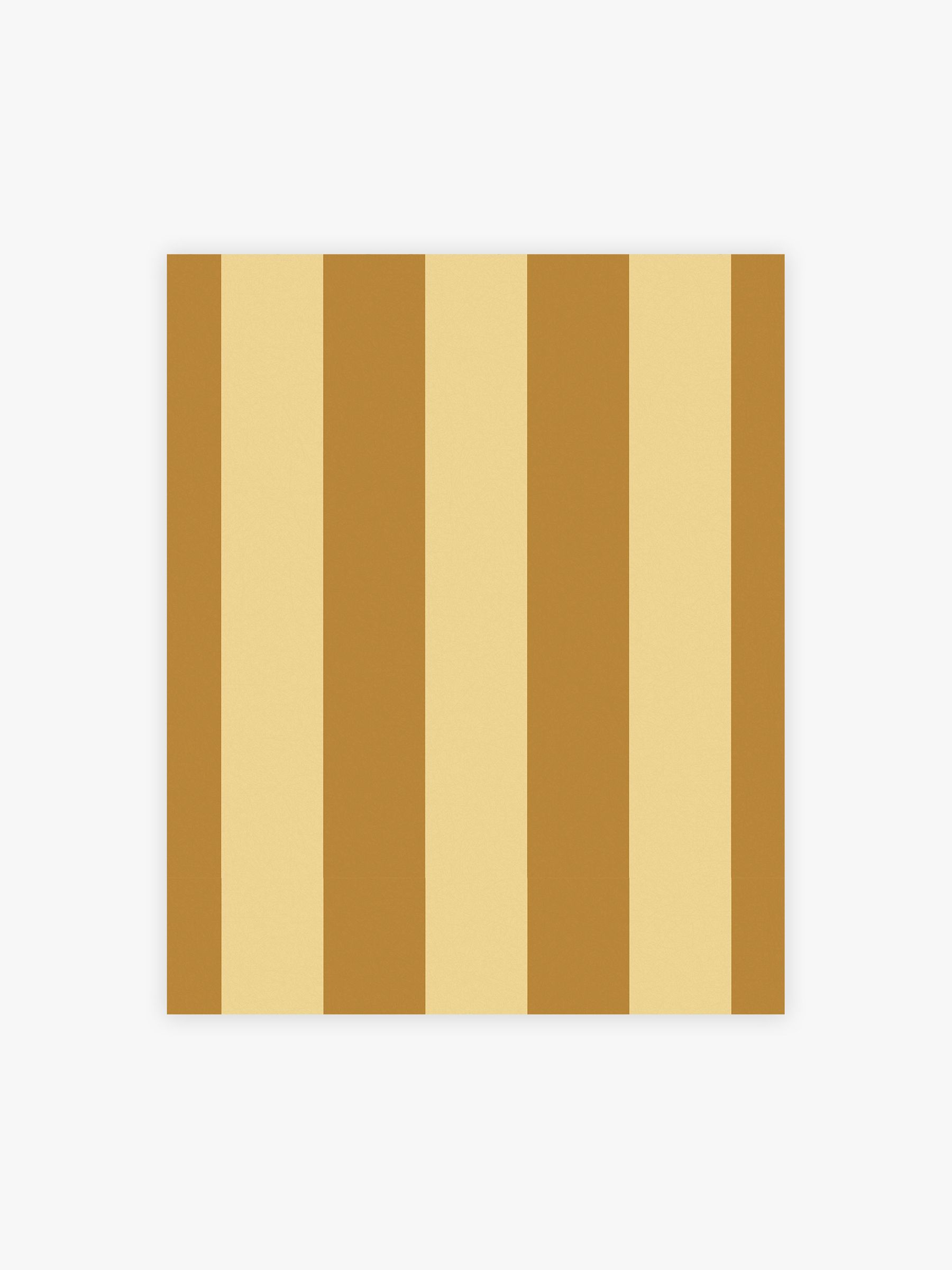 Demi Wide Stripe 10M Wallpaper in Ochre