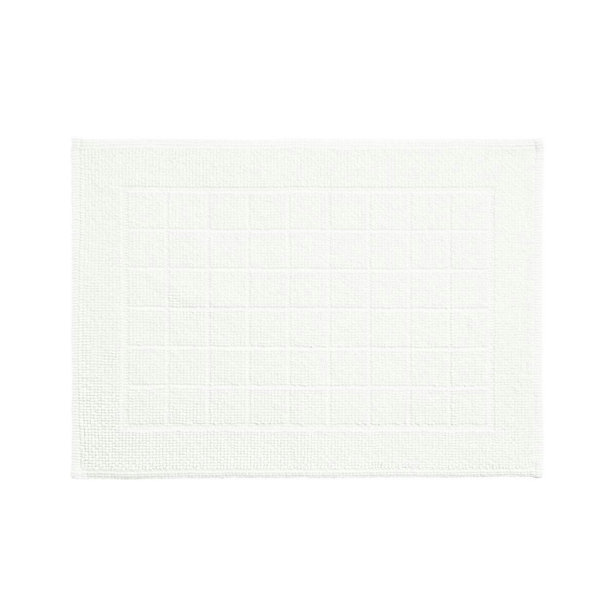 PONTON - Tapis de bain en  coton blanc 50 x 70 cm