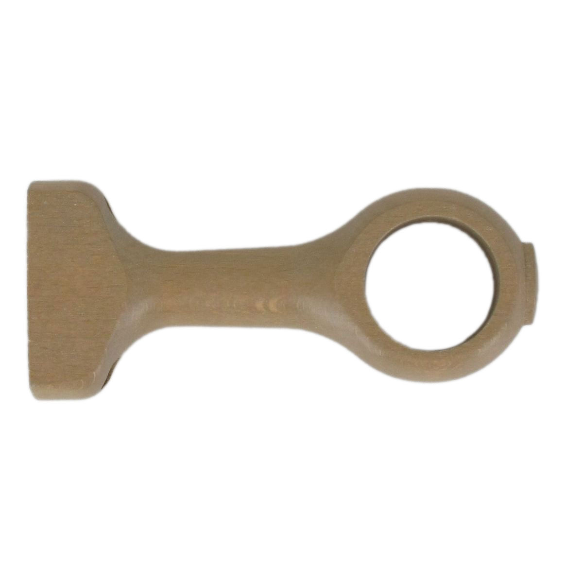 Conjunto de 2 suportes curtos cor madeira