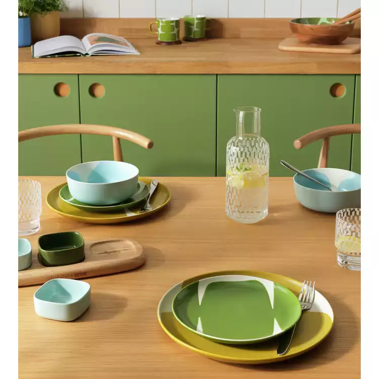 Habitat x Scion Lohko 12 Piece Stoneware Dinner Set