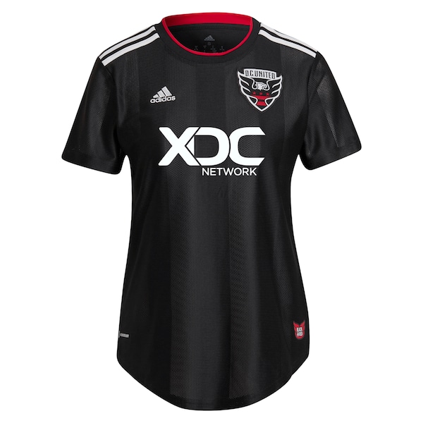 Russell Canouse D.C. United adidas Women's 2022 Black and Red Kit Replica Player Jersey - Black