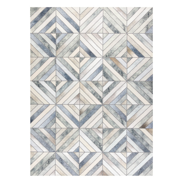 Dywan PATCHWORK 21721 beż / szary - Skóra bydlęca, 120x170 cm