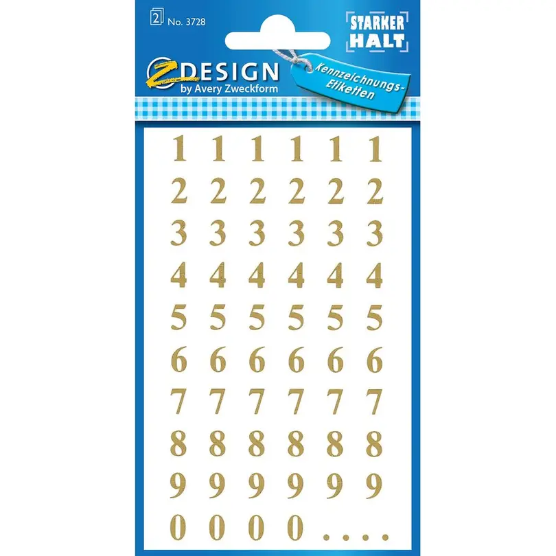 Sticker Letters gold