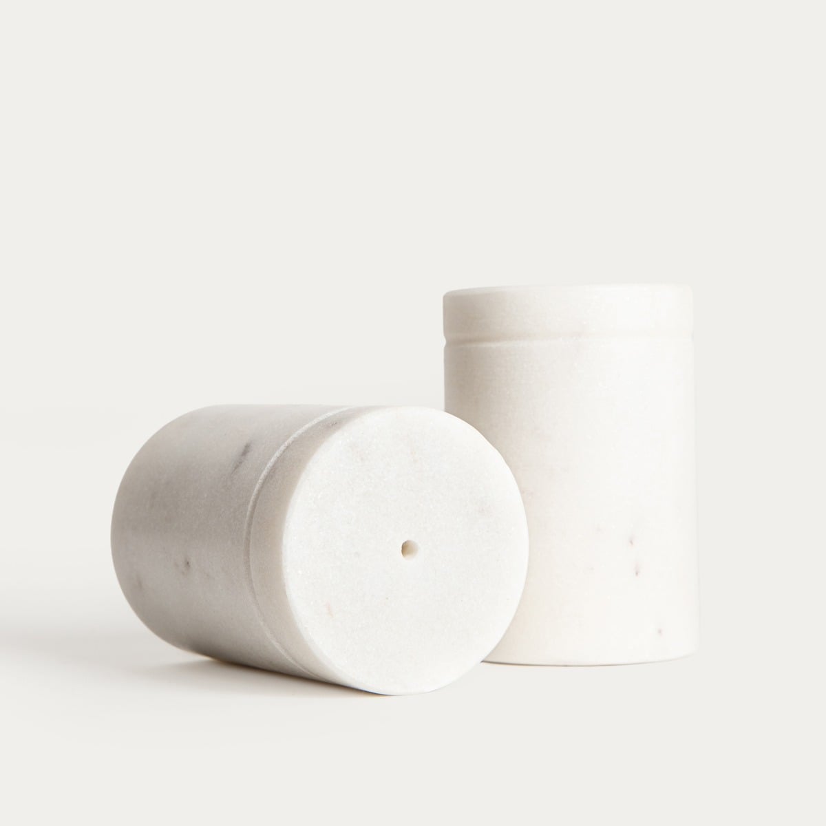 Zestaw przyprawników MARBLE marmurowych klasycznych 2 szt.