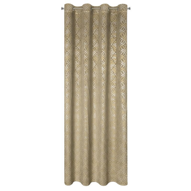 Zasłona welwetowa na przelotkach ARETA 140x250 beżowa