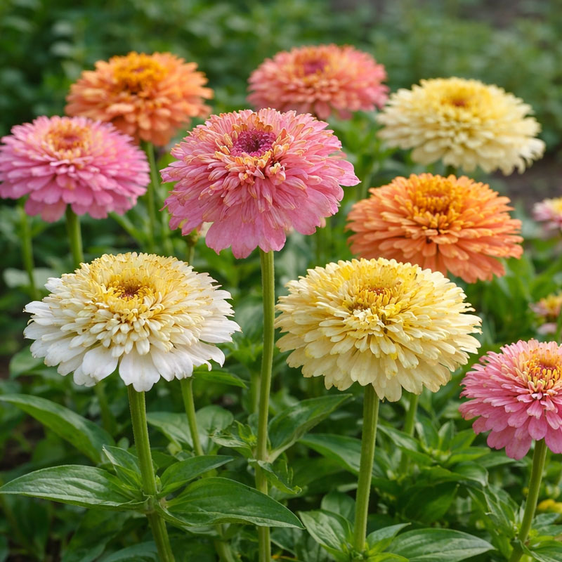 Zinnia 'Peaches & Cream'