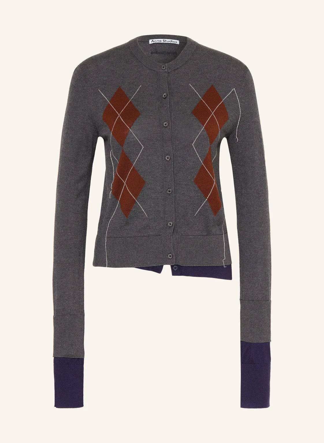 Acne Studios Strickjacke mit Seide
