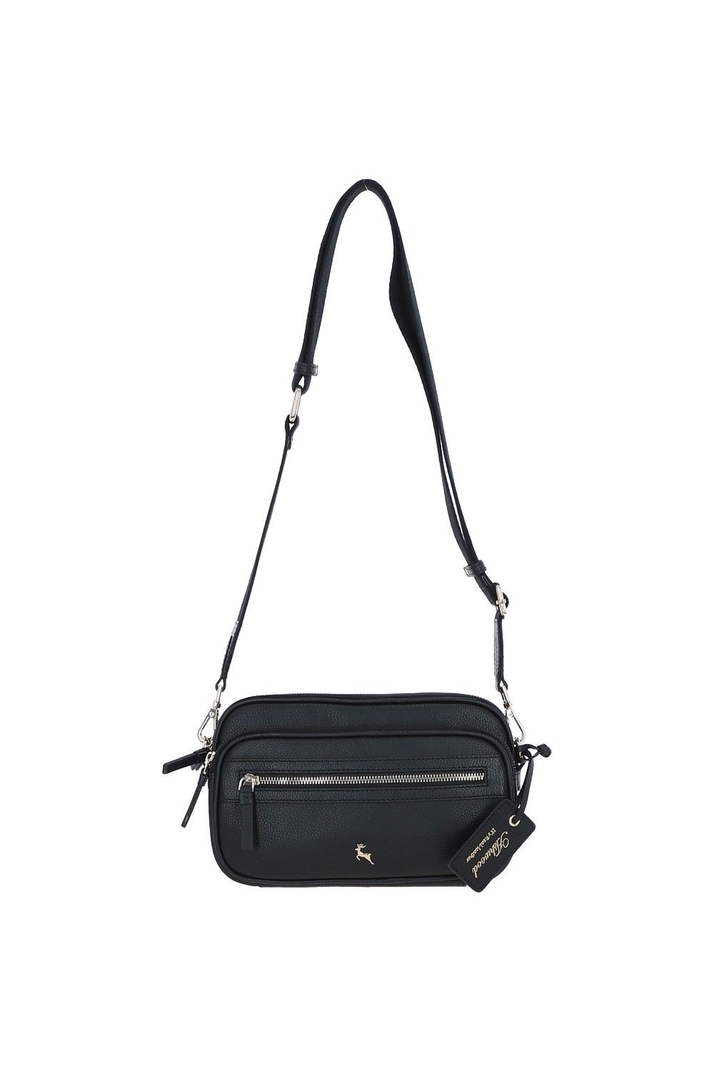 Ashwood Leather Sogno di Cuoio' Compact Twin Zip Crossbody Bag