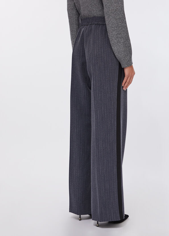 Pantaloni in flanella gessata