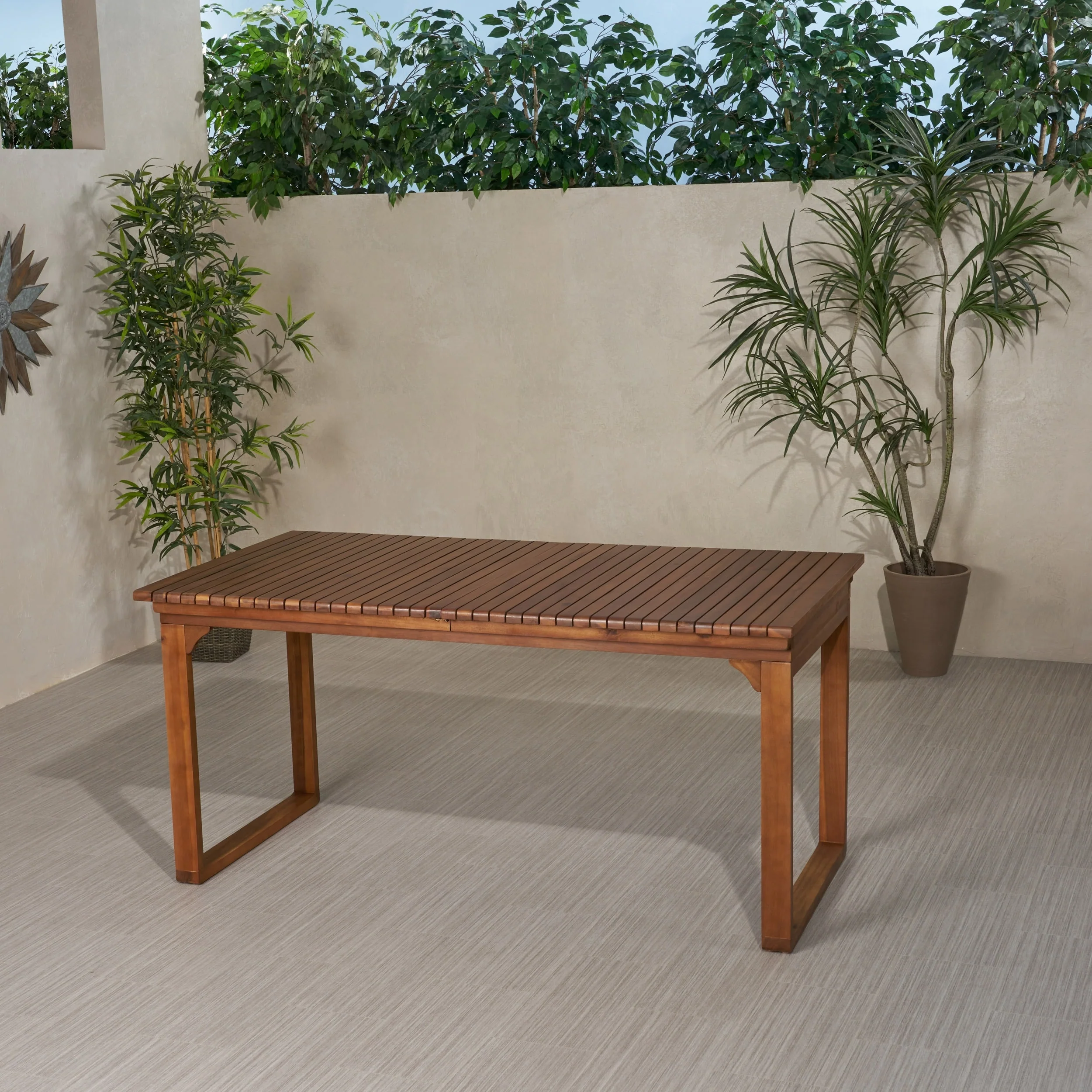 Sorrento Outdoor Wood Dining Table by Christopher Knight Home - 62.25 L x 34.00 W x 30.00 H