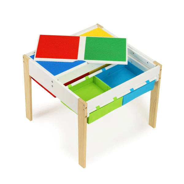 Drewniane meble dla dzieci zestaw stół  2 krzesła ECOTOYS