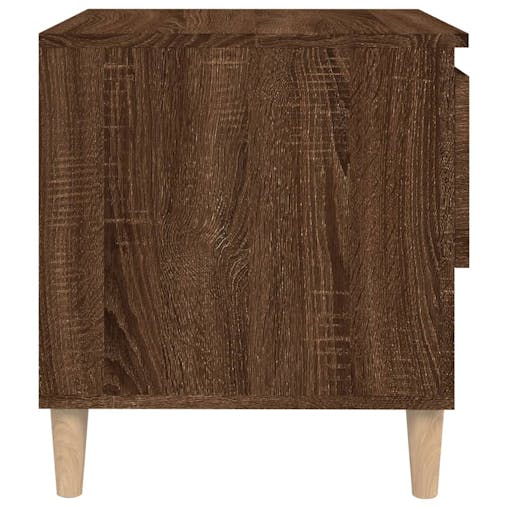 NNEVL Bedside Tables 2 pcs Brown Oak 50x46x50 cm Engineered Wood