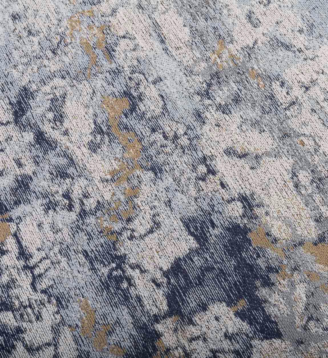 - Tapis en tissu bleu 140 x 200 cm