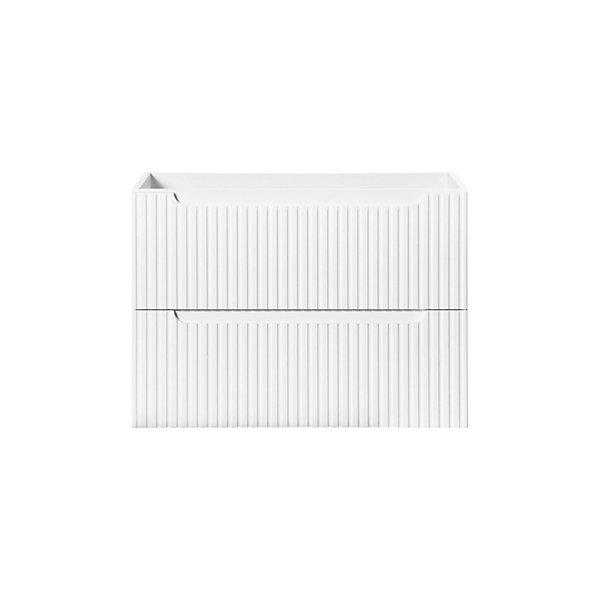 Meuble sous vasque VANO2 tiroirsBlanc alpinL80 x P39 x H57 cmMeuble suspendu