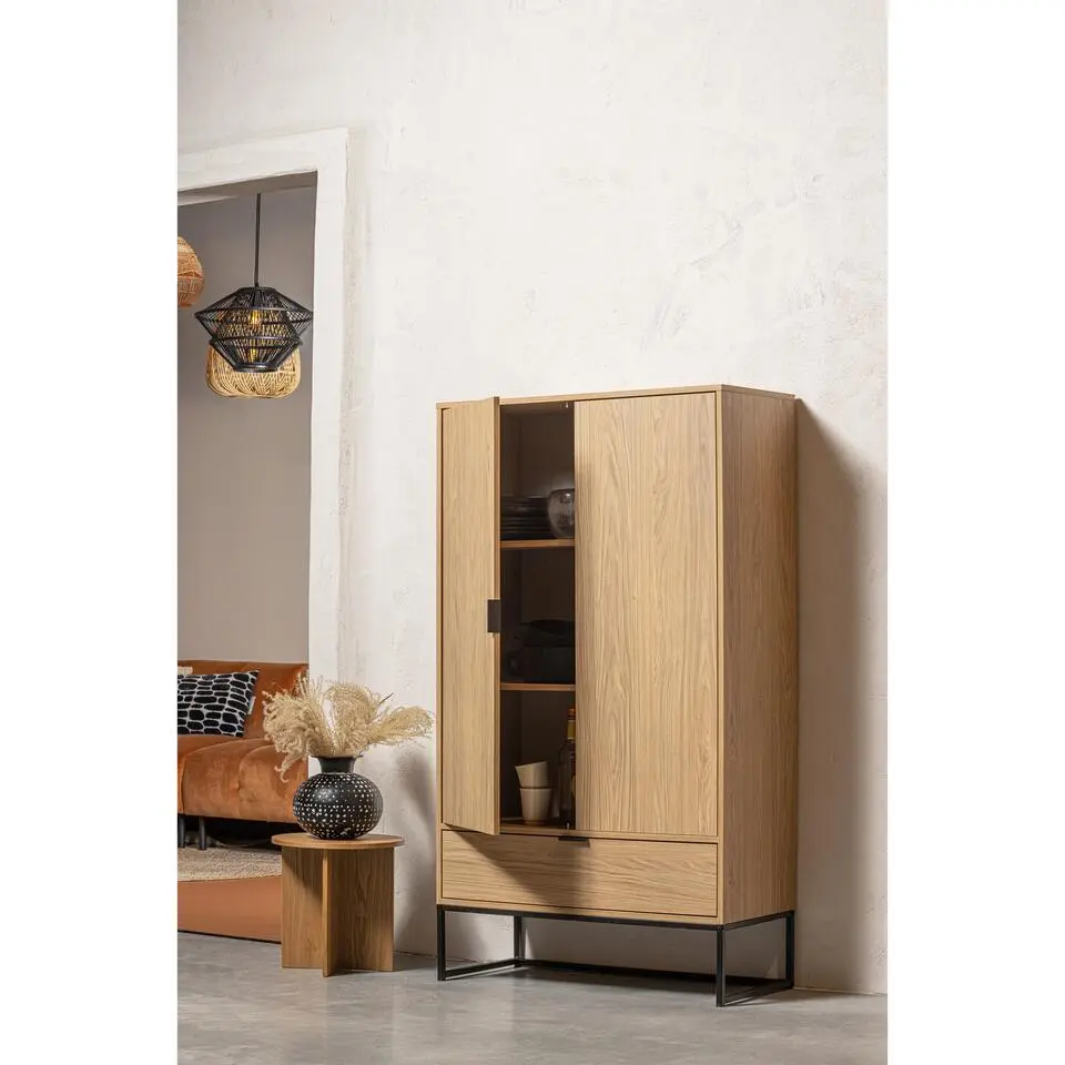 WOOOD Silas 2-Deurs Kast - Eiken - Melamine - 149x85x36