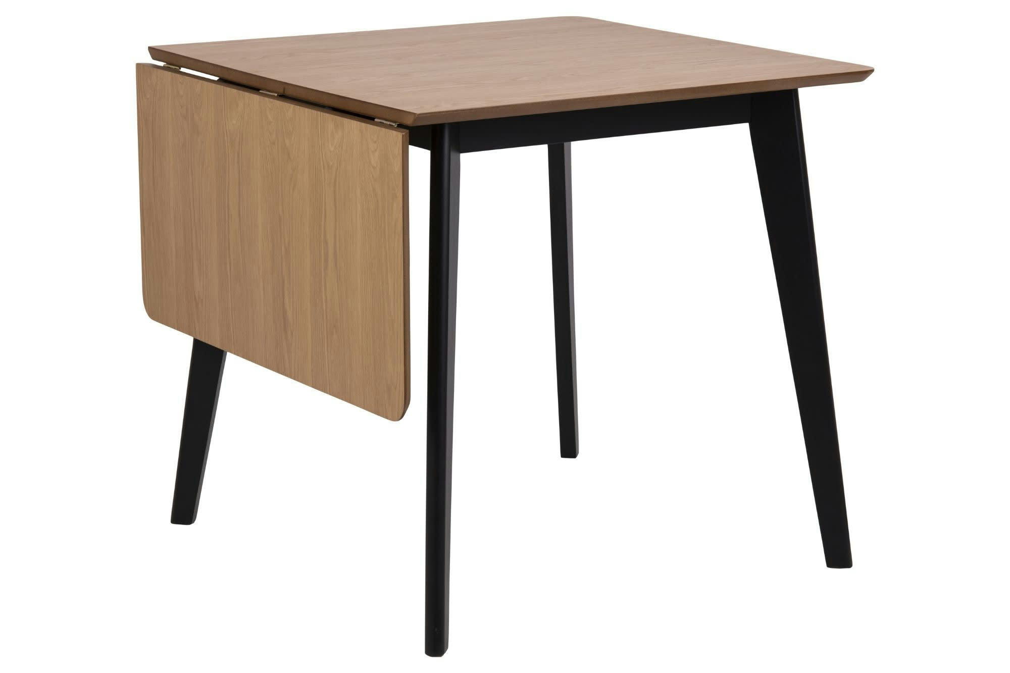 LETA - Table à manger carrée extensible en bois L80/120