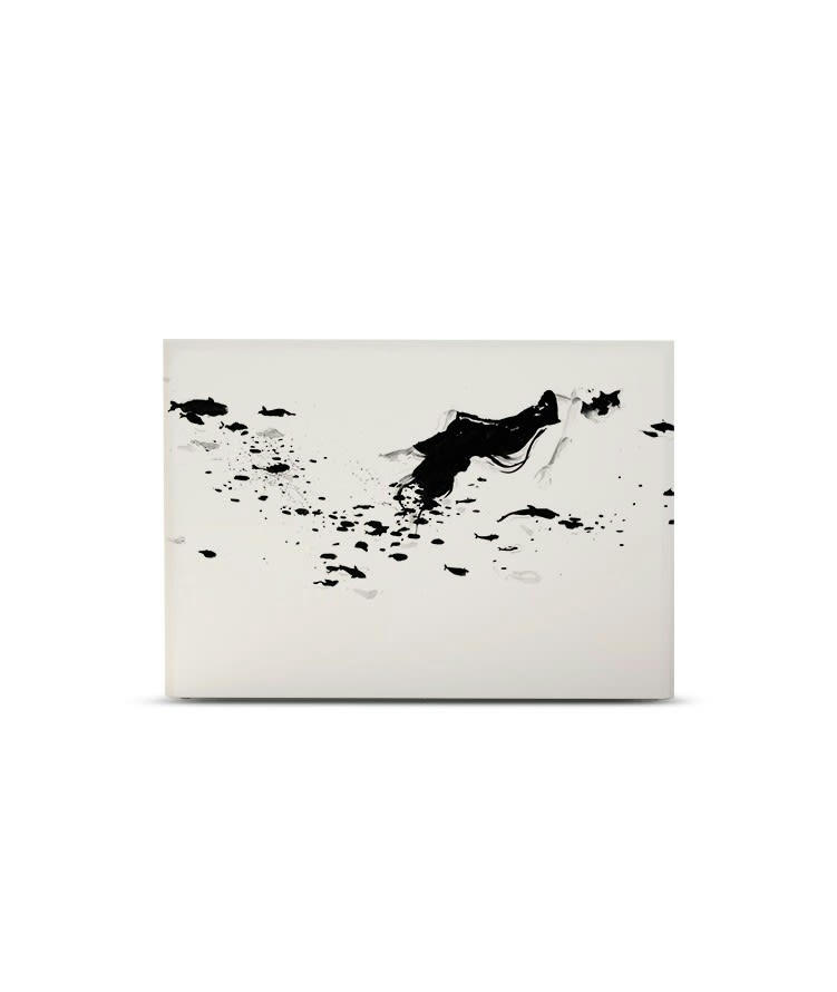 SILENCE - Tête de lit avec housse Blanc 160 cm