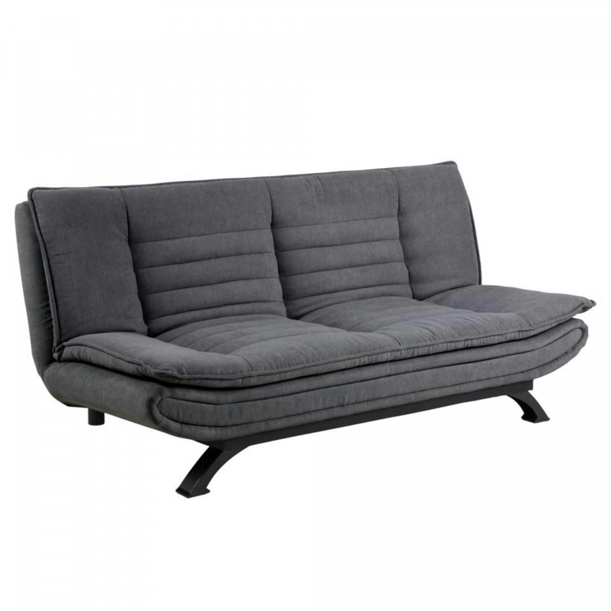 FATO - Canapé convertible design en tissu gris gris anthracite