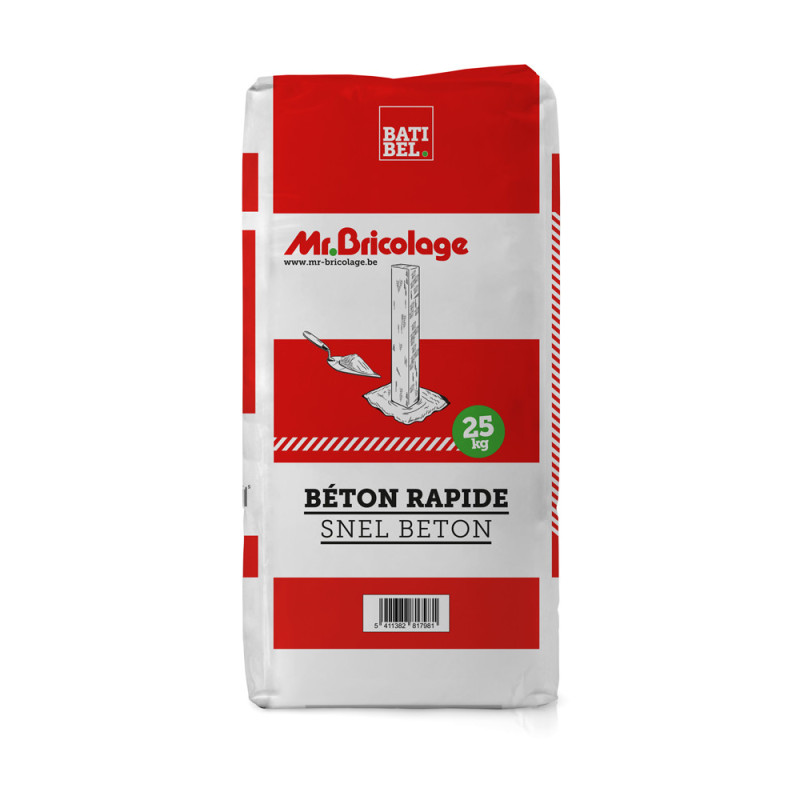 Palette 48 sacs Béton rapide 25 kg MR.BRICOLAGE