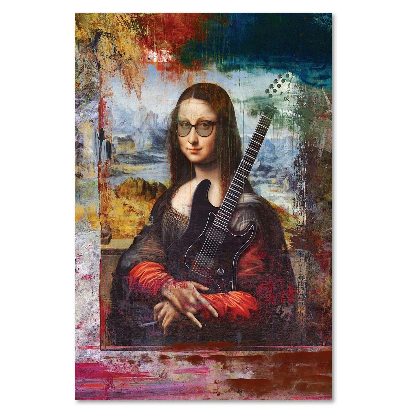 ROCK ART - Tableau art rupestre des bois 40 x 60 cm