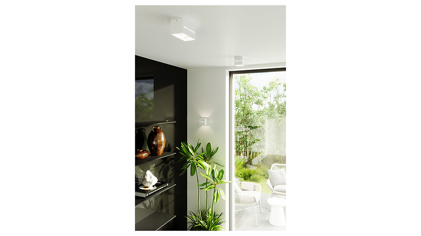 Lampa natynkowa Lobo Maxi aluminiowa biała