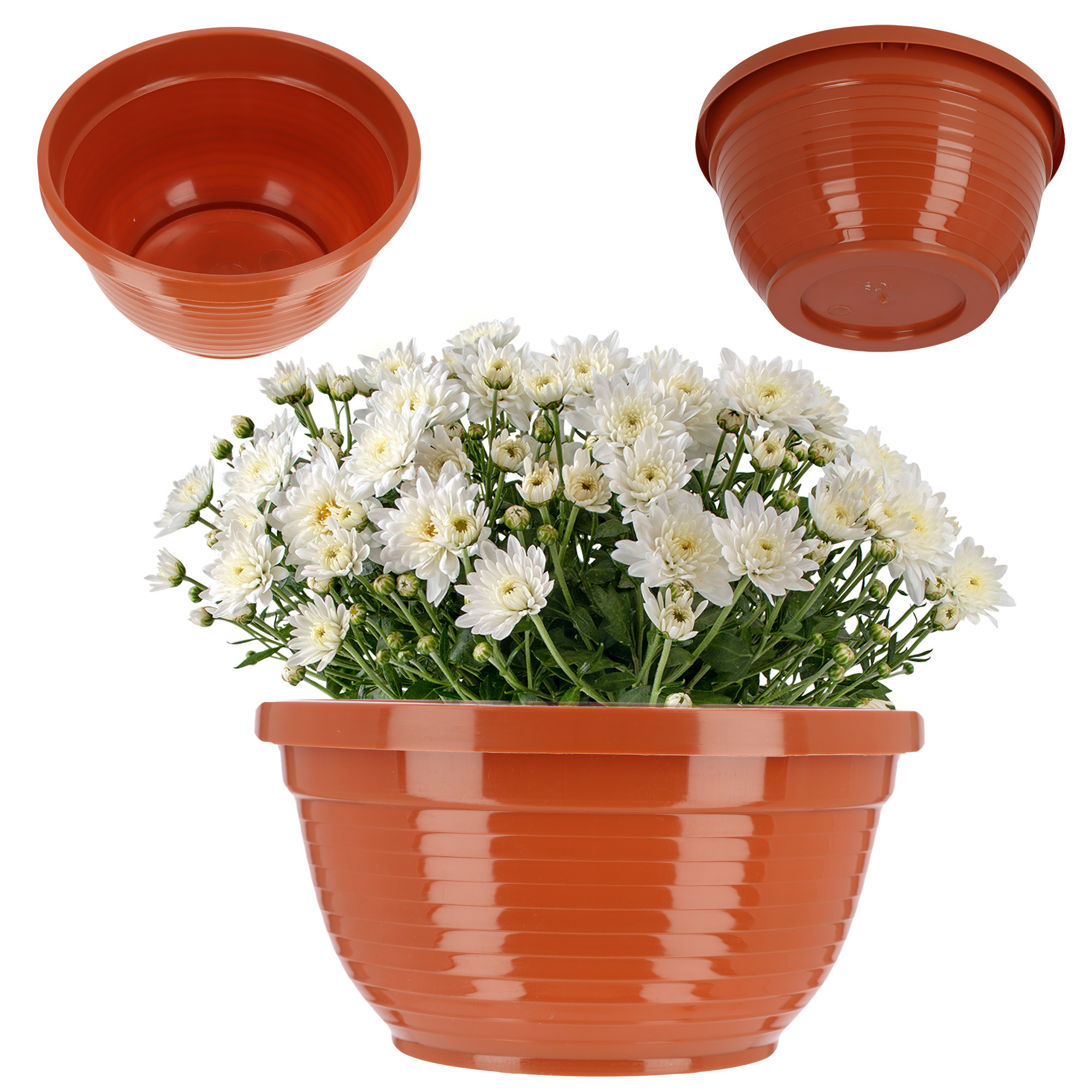 Doniczka Osłonka Donica Na Kwiaty 20cm Kolory Misa