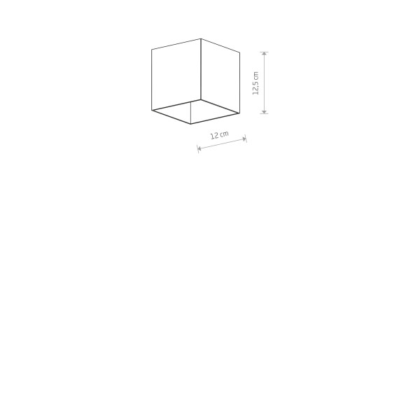 Spot kwadratowy czarny COBBLE1xES111x75W IP20 Nowodvorski
