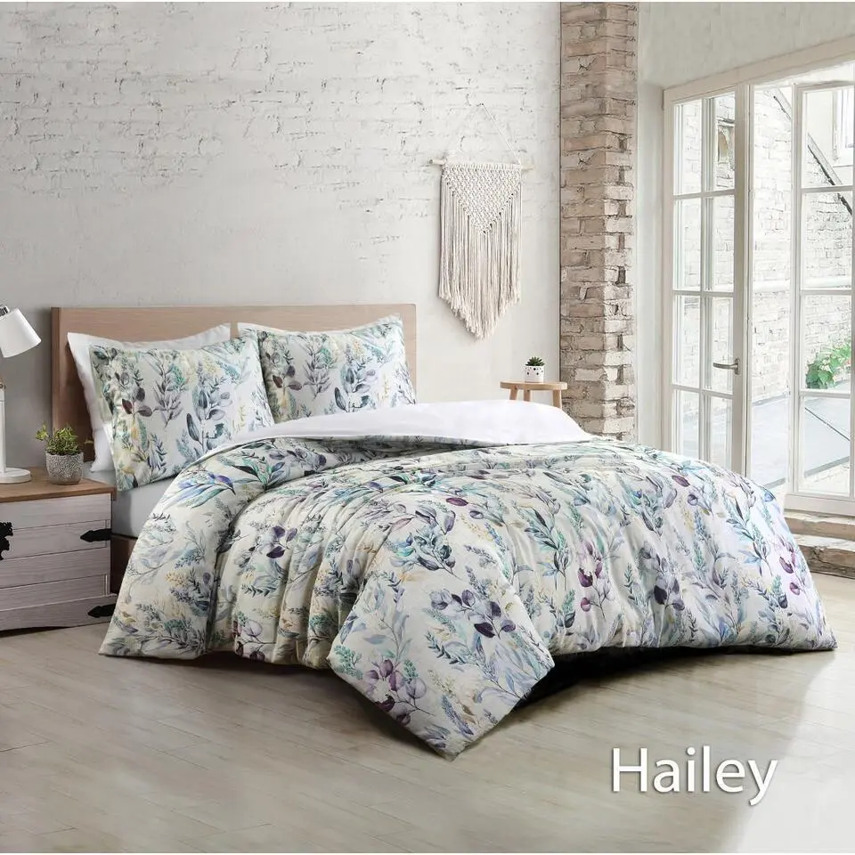 Papillon Hailey Dekbedovertrek - Eenpersoons - 140x200/220 cm - Wit