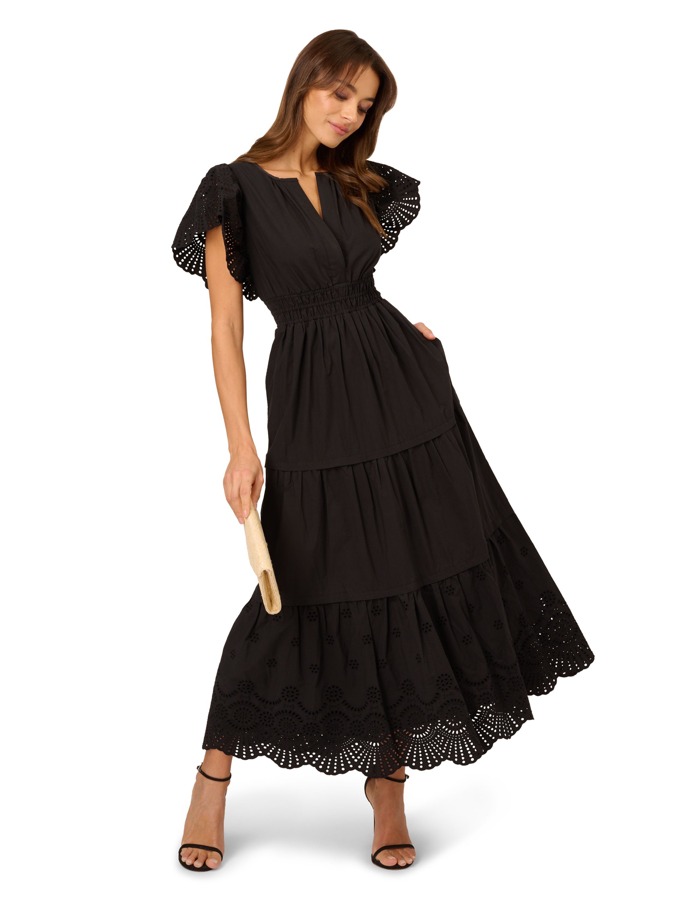 Adrianna Papell Cotton Eyelet Dress