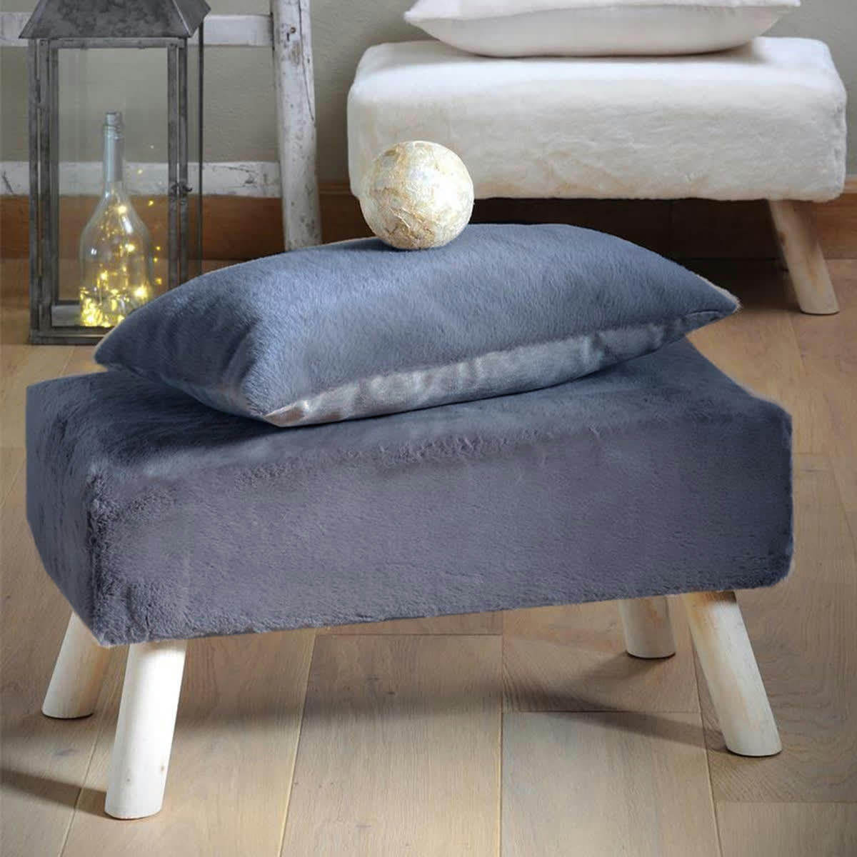 - Tabouret banc anthracite