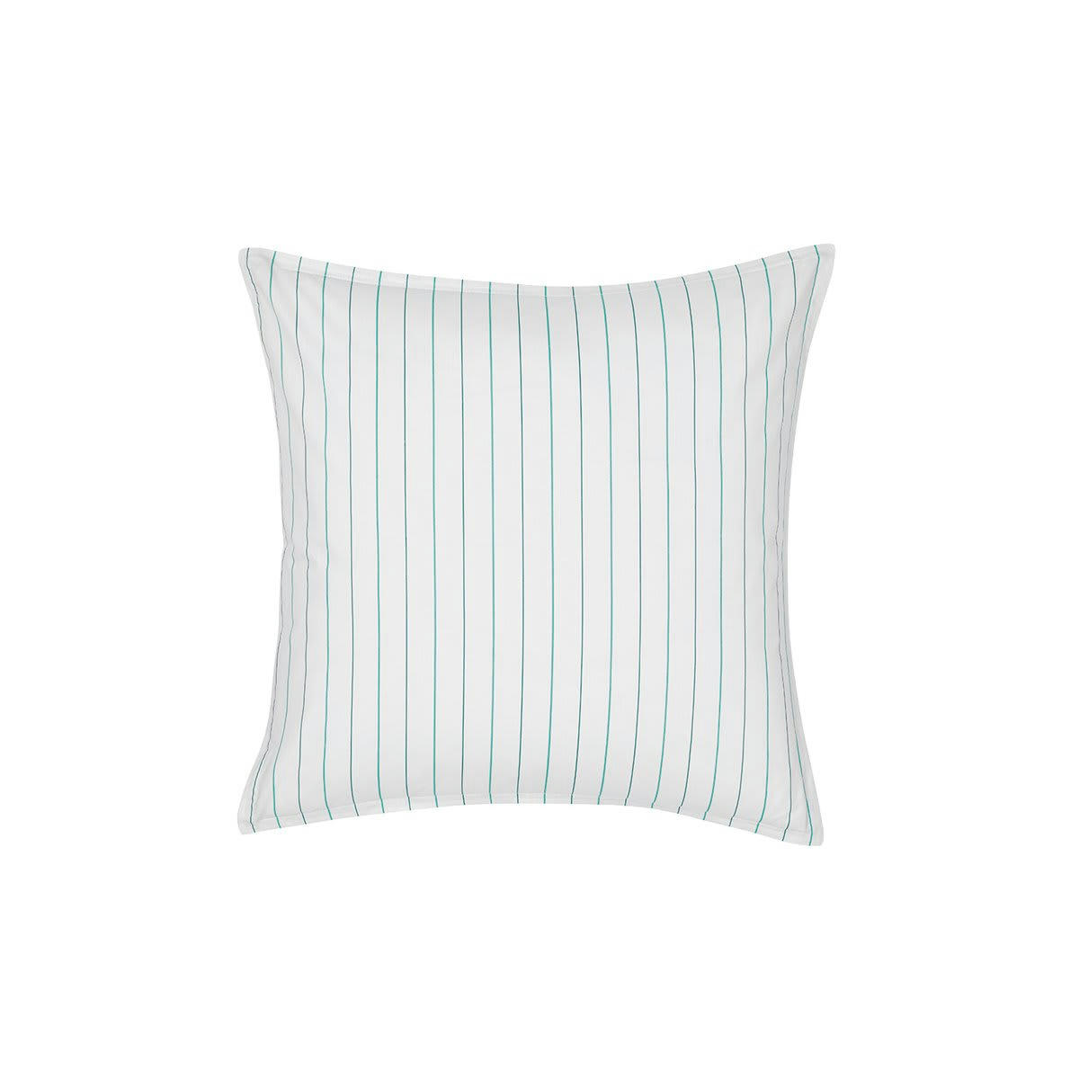 HOSSEGOR - 2 taies d'oreillers en percale de coton  petrol 65x65 cm