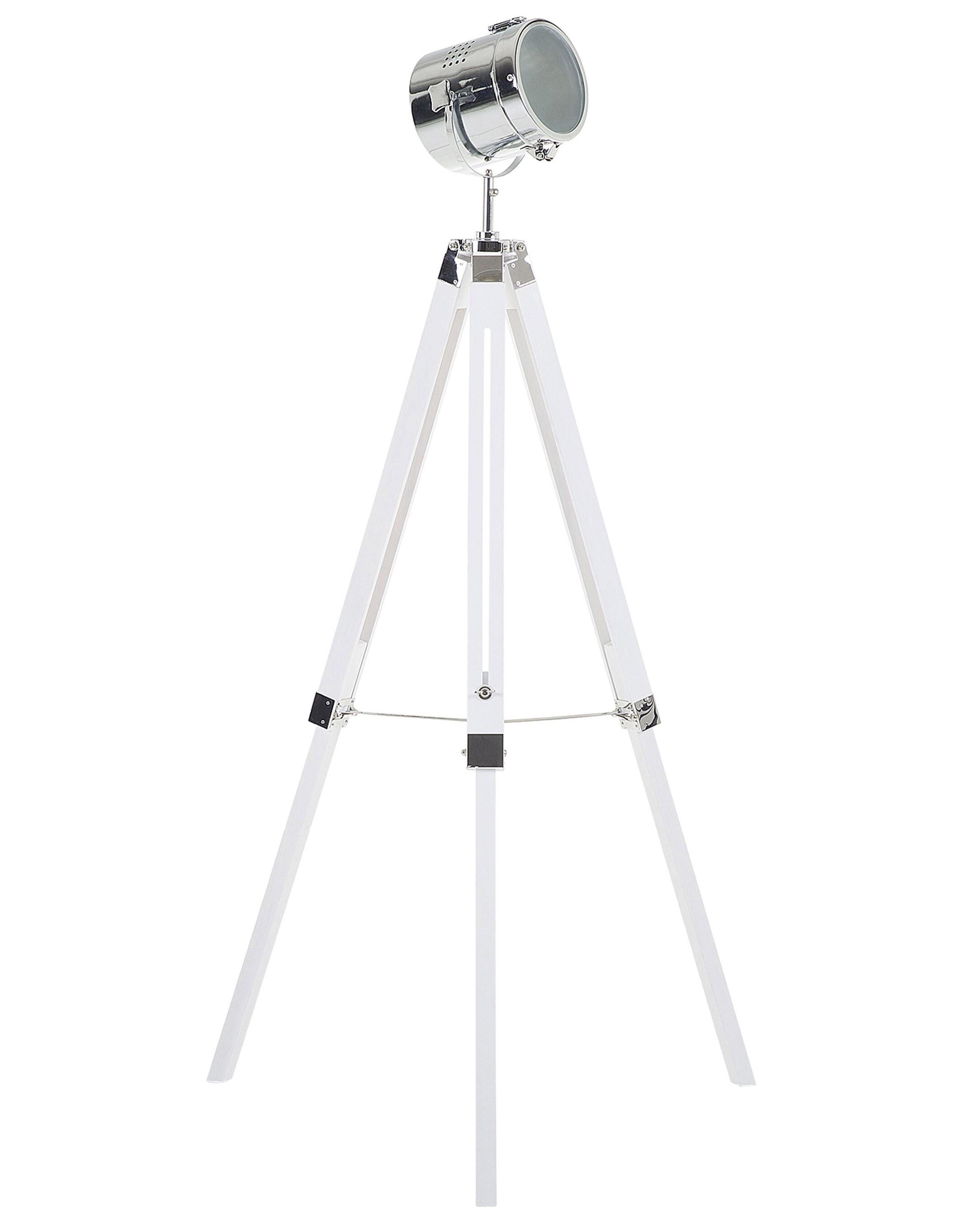 Floor Lamp ALZETTE Pine Wood White