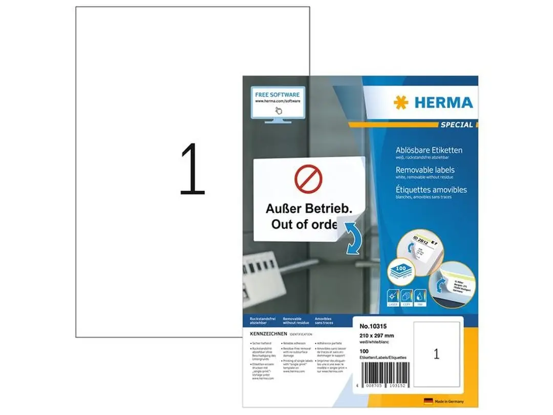 Etiketten 100er-Set Universal-Etiketten