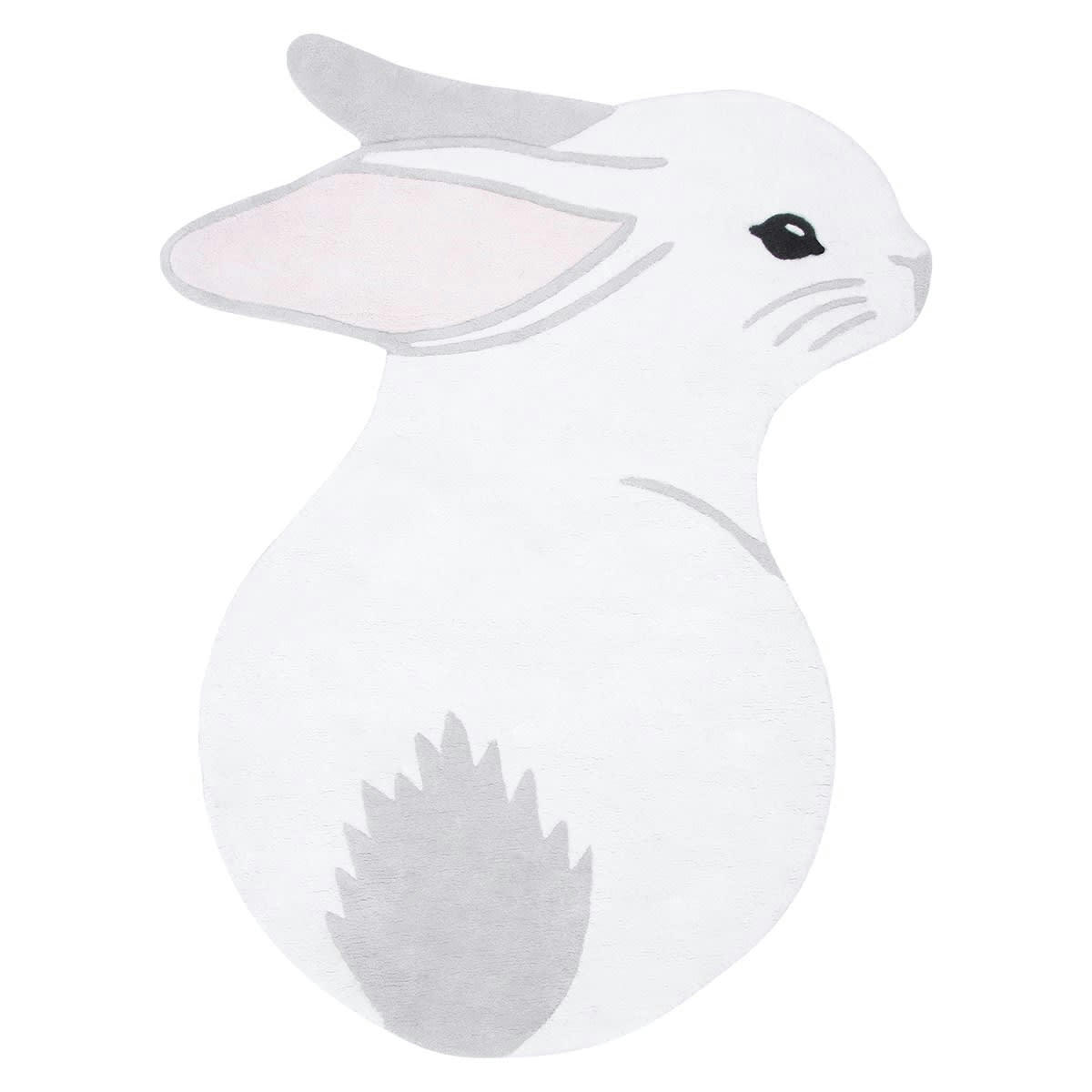 FOREST - Tapis lapin en Coton Beige