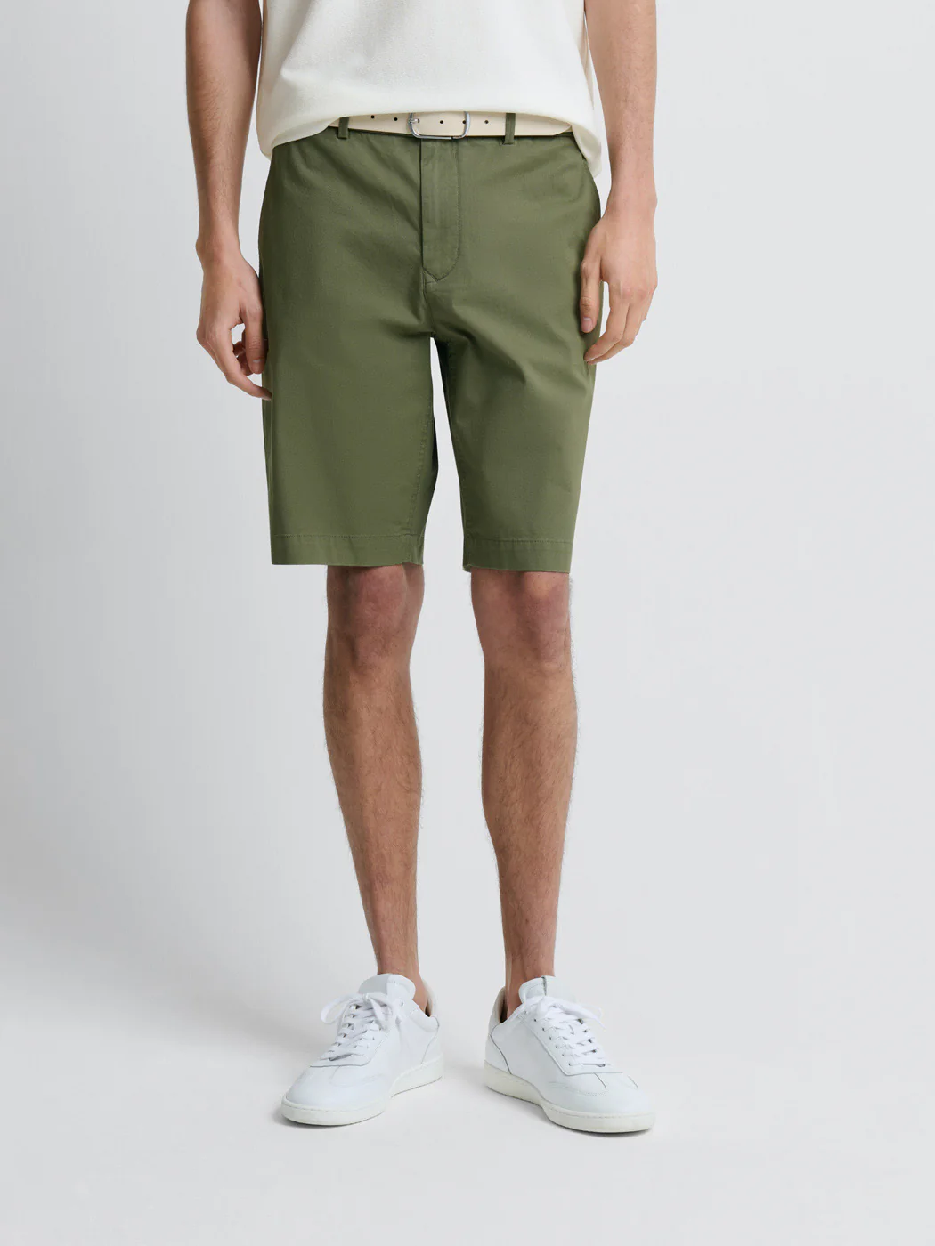 Bermuda slim taille semi-élastiquée