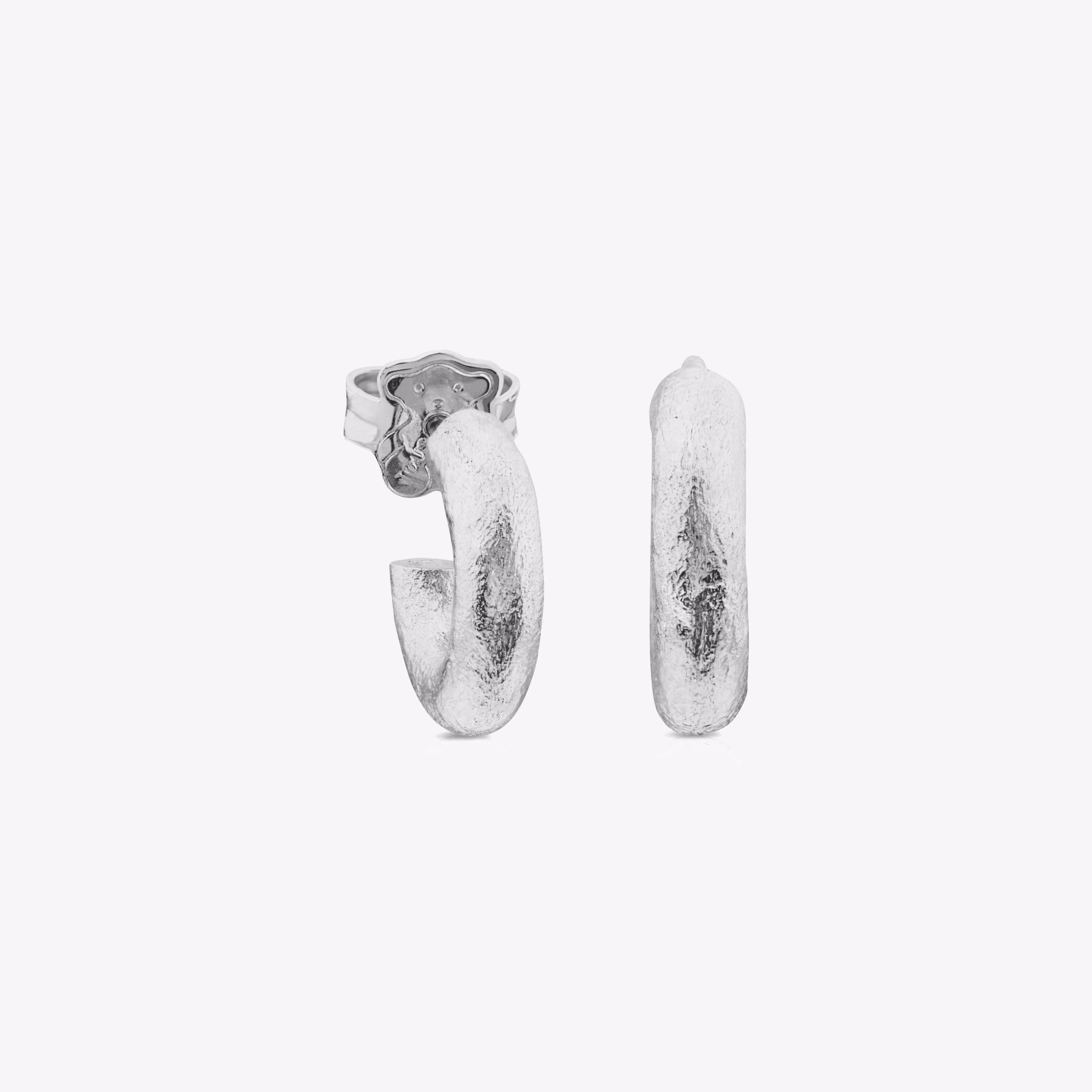 Pendientes de plata Duna Tube