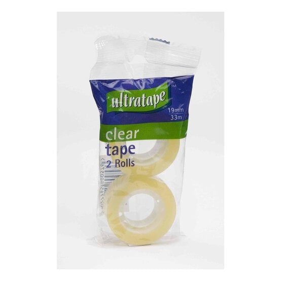 Ultratape Easytear Tape Roll 33 m 2 Pack