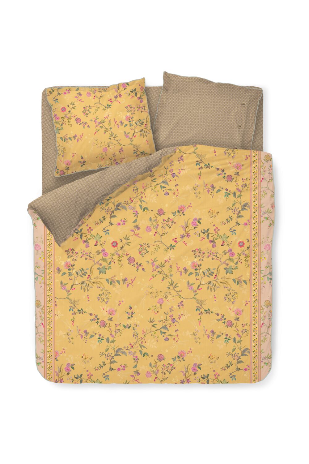 Pip Studio Bodhi Flower - 200 x 200/220 cm - Geel