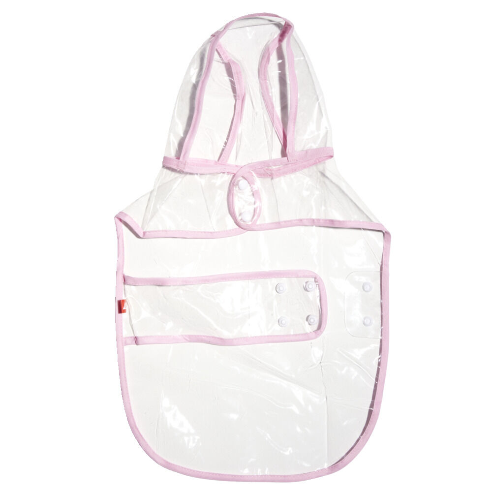 Manteau de pluie imperméable transparent pour chien - Taille M