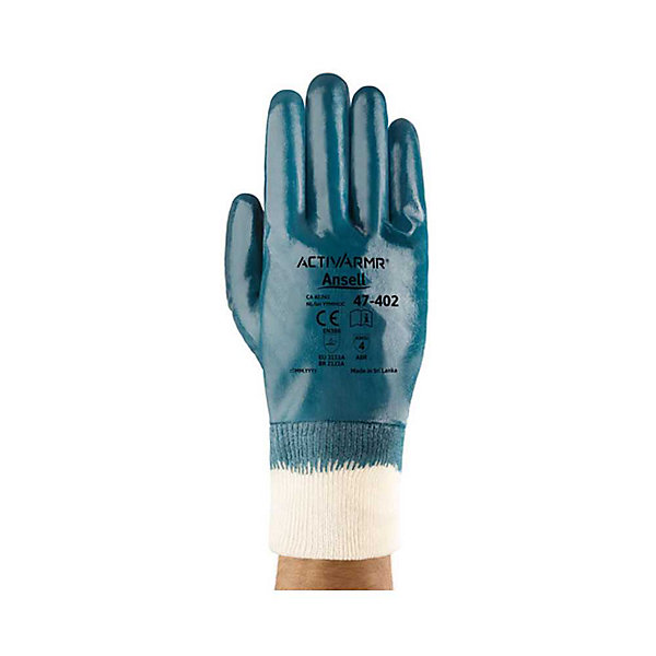 Gant de manutention Hylite™ enduit nitrile 47-402 bleu T7 - ANSELL - 181674