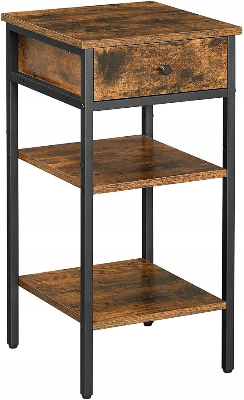 Stolik Szafka nocna 35x35x70 vintage z szufladą LET502B01