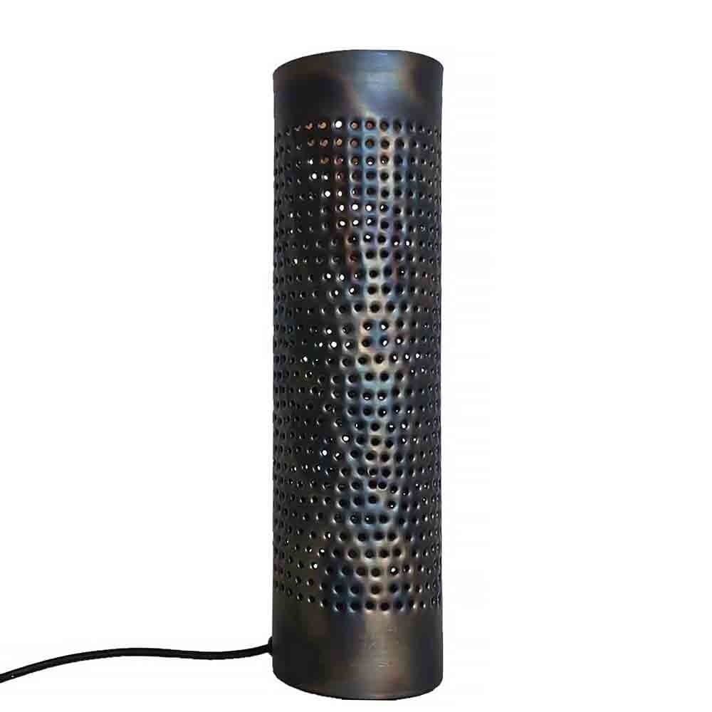 Freelight tafellamp Forato - 1 lichts - 12 x 42  cm - bruin zwart